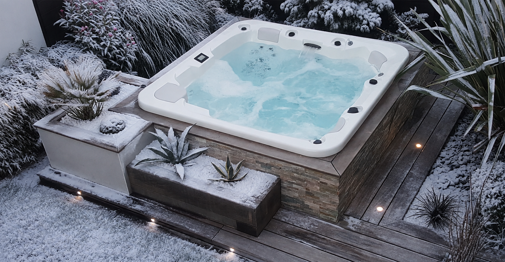 Profiter de son spa en hiver