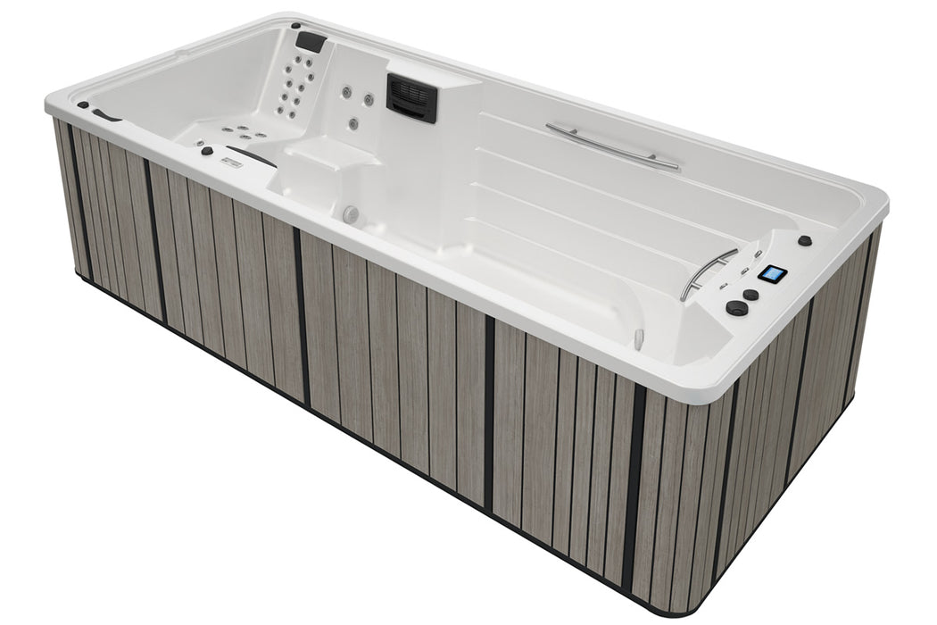 Spa de nage Amazon avec espace hydromassage 4 places et jets revitalisants