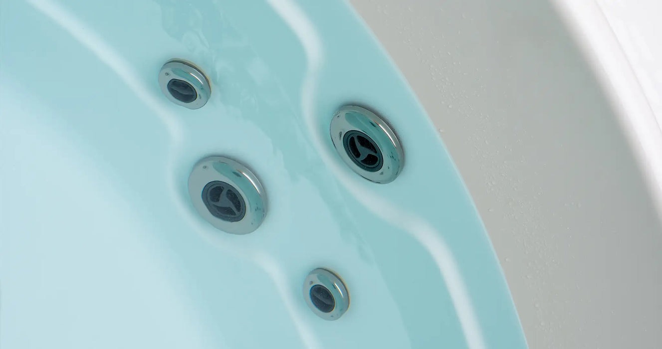 Jacuzzi Round 2 Aquavia avec escalier intérieur pratique Provence Spa