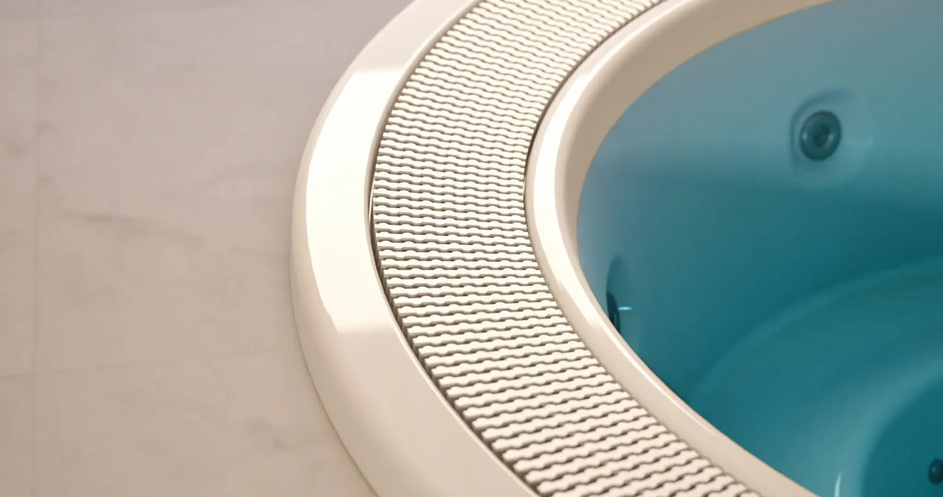 Spa rond Martinique avec chromothérapie LED à débordement