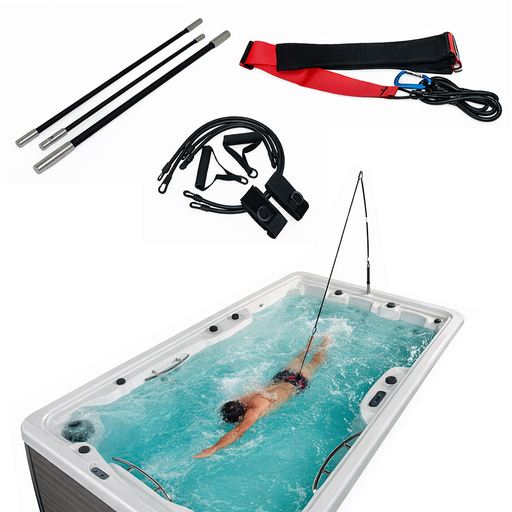 Kit natation pour spa de nage avec harnais pour nager sur place