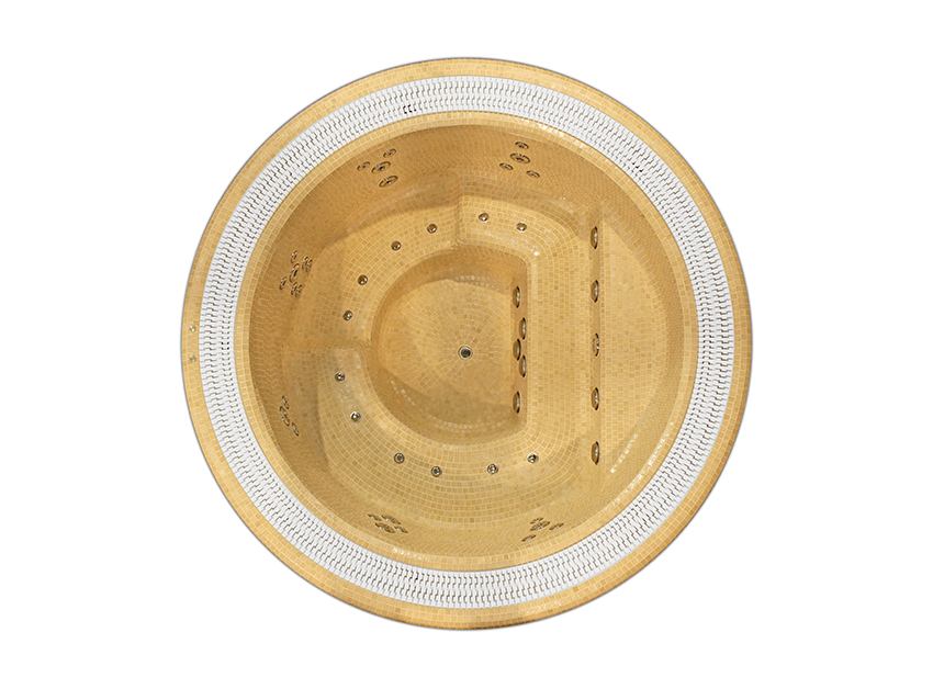 Spa Oasis 40 avec projecteur LED chromothérapie multicolore bien-être sensoriel