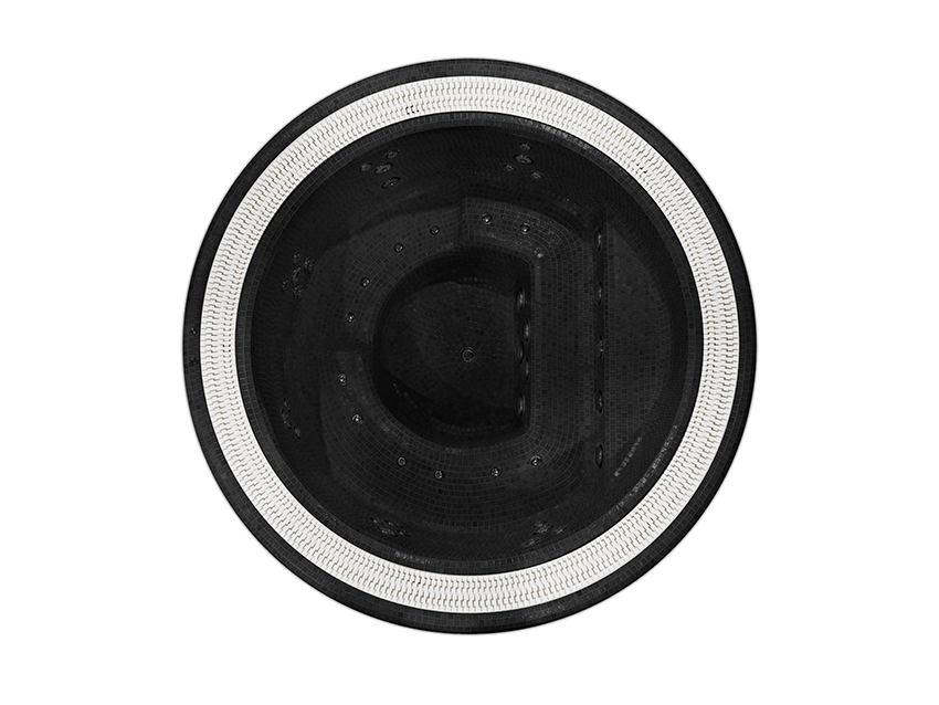 Spa mosaïque Oasis 40 Aquavia en action hydromassage complet et revitalisant