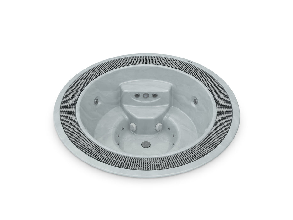 Spa rond Martinique Aquavia installé en extérieur privé terrasse ou jardin