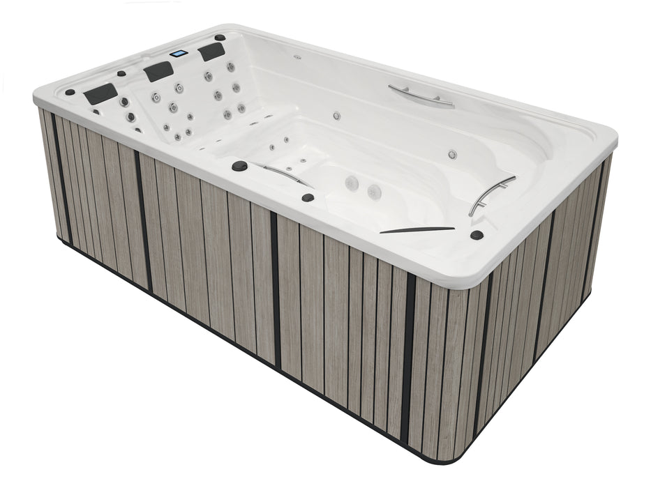 Spa de nage Aquavia Fitness avec chromothérapie et éclairage LED immersif