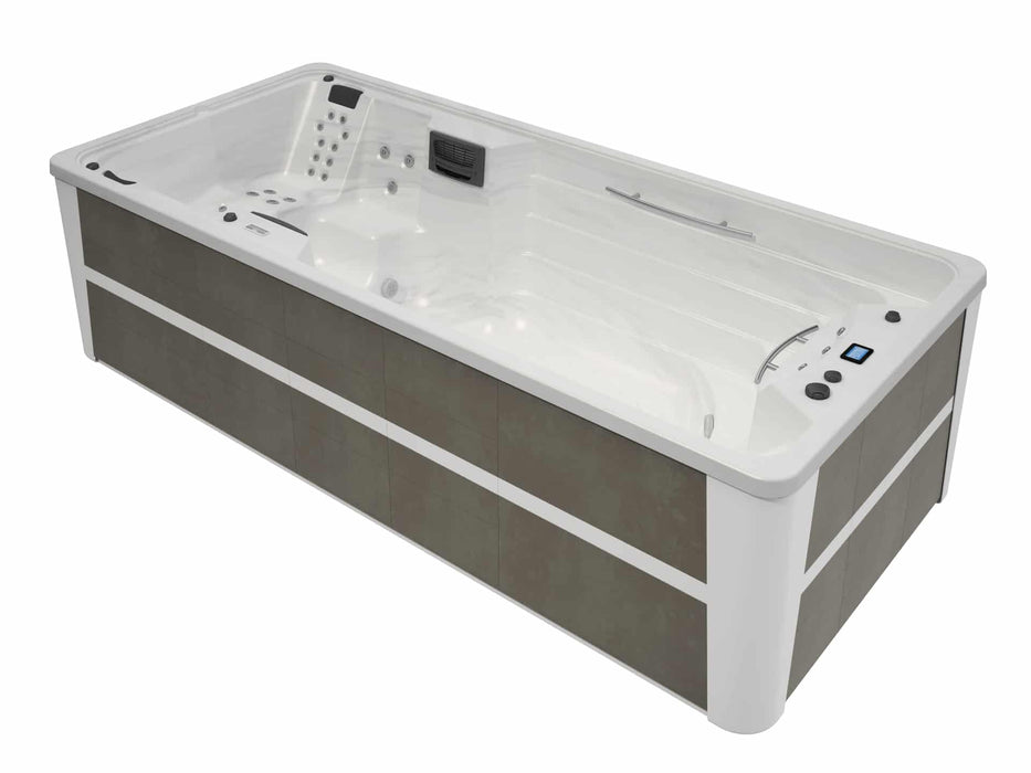 Spa de nage Aquavia Amazon avec désinfection UV et système Silent Pump ultra-silencieux